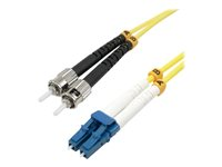 MCL - Câble réseau - mode unique ST (M) pour mode unique LC (M) - 10 m - fibre optique - 9 / 125 micromètres - OS2 - sans halogène, sans crochet FJOS2/STLC-10M
