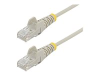 StarTech.com Cable reseau Ethernet RJ45 Cat6 de 2,5 m - Cordon de brassage mince Cat 6 UTP sans crochet - Fil Gigabit gris (N6PAT250CMGRS) - Cordon de raccordement - RJ-45 (M) pour RJ-45 (M) - 2.5 m - CAT 6 - sans crochet - gris N6PAT250CMGRS