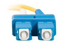 C2G SC-SC 9/125 OS1 Duplex Singlemode PVC Fiber Optic Cable (LSZH) - Cordon de raccordement - mode unique SC (M) pour mode unique SC (M) - 1 m - fibre optique - duplex - 9 / 125 micromètres - OS1 - sans halogène - jaune 85568