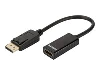 DLH - Câble adaptateur - DisplayPort pour HDMI - 23 cm - noir DY-TU4664B