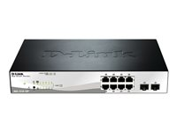 D-Link Web Smart DGS-1210-10P - Commutateur - Géré - 8 x 10/100/1000 (PoE+) + 2 x Gigabit SFP - de bureau - PoE+ (78 W) DGS-1210-10P/E