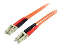 StarTech.com 5m Fiber Optic Cable - Multimode Duplex 62.5/125 - LSZH - LC/LC - OM1 - LC to LC Fiber Patch Cable (FIBLCLC5) - Cordon de raccordement - LC multi-mode (M) pour LC multi-mode (M) - 5 m - fibre optique - duplex - 62,5 / 125 microns - orange FIBLCLC5