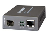 TP-Link MC220L - Convertisseur de média à fibre optique - 1GbE - 1000Base-LX, 1000Base-SX, 1000Base-LH - RJ-45 / SFP (mini-GBIC) - jusqu'à 10 km - 850 nm / 1310 nm - pour P/N: TL-MC1400 MC220L