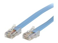 StarTech.com Câble rollover pour console Cisco de 1,8 m - RJ45 - M/M - Câble réseau - RJ-45 (M) pour RJ-45 (M) - 1.8 m - moulé, plat - bleu ROLLOVERMM6