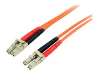 StarTech.com 1m Fiber Optic Cable - Multimode Duplex 62.5/125 - LSZH - LC/LC - OM1 - LC to LC Fiber Patch Cable (FIBLCLC1) - Câble réseau - LC multi-mode (M) pour LC multi-mode (M) - 1 m - fibre optique - duplex - 62,5 / 125 microns - colonne montante - orange FIBLCLC1