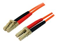StarTech.com 15m Fiber Optic Cable - Multimode Duplex 50/125 - LSZH - LC/LC - OM2 - LC to LC Fiber Patch Cable - Câble réseau - LC multi-mode (M) pour LC multi-mode (M) - 15 m - fibre optique - duplex - 50 / 125 microns - orange 50FIBLCLC15
