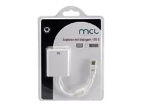 MCL Samar - Adaptateur DisplayPort - DVI-D (F) pour Mini DisplayPort (M) - 10 cm CG-293CZ