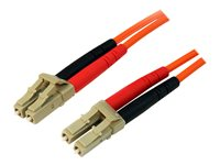 StarTech.com 1m Fiber Optic Cable - Multimode Duplex 50/125 - LSZH - LC/LC - OM2 - LC to LC Fiber Patch Cable (50FIBLCLC1) - Câble réseau - LC multi-mode (M) pour LC multi-mode (M) - 1 m - fibre optique - duplex - 50 / 125 microns - pour P/N: GLCLHSMDSTTA, GLCSXMMDST, GLCSXMMDSTT, JD118BST, MASFP1GBSXST, SFP100BFXST 50FIBLCLC1