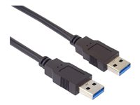 DLH - Câble USB - USB type A (M) pour USB type A (M) - 1 m - up to 5 Gbps data transfer rate - noir DY-TU5145B