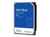 WD Blue WD5000AZLX - Disque dur - 500 Go - interne - 3.5" - SATA 6Gb/s - 7200 tours/min - mémoire tampon : 32 Mo WD5000AZLX