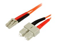 StarTech.com 3m Fiber Optic Cable - Multimode Duplex 62.5/125 - LSZH - LC/SC - OM1 - LC to SC Fiber Patch Cable (FIBLCSC3) - Câble réseau - LC multi-mode (M) pour SC multi-mode (M) - 3 m - fibre optique - duplex - 62,5 / 125 microns - pour P/N: US100A20FX FIBLCSC3