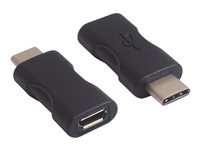DLH - Adaptateur USB - 24 pin USB-C (M) pour Micro-USB de type B (F) - USB 3.1 - noir DY-TU2706B