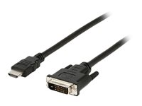 DLH DY-TU3322B - Câble adaptateur - DVI-D mâle pour HDMI mâle - 1.8 m - noir DY-TU3322B