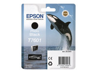 Epson T7601 - 26 ml - photo noire - original - blister - cartouche d'encre - pour SureColor P600, SC-P600 C13T76014010