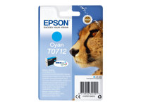 Epson T0712 - 5.5 ml - cyan - original - cartouche d'encre - pour Stylus DX9400, SX115, SX210, SX215, SX218, SX415, SX515, SX610; Stylus Office BX310, BX610 C13T07124012