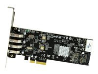 StarTech.com 4-Port USB 3.0 PCI Express Card Adapter - PCIe SuperSpeed USB 3.0 Expansion Card w/ 2 Dedicated 5Gbps Channels (PEXUSB3S42V) - Adaptateur USB - PCIe x4 - USB 3.0 x 4 - pour P/N: BNDTB10GI, BNDTB210GSFP, BNDTB310GNDP, BNDTB410GSFP, BNDTB4M2E1, BNDTBUSB3142 PEXUSB3S42V