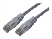 MCL Eco - Cordon de raccordement - RJ-45 (M) pour RJ-45 (M) - 1 m - UTP - CAT 5e - moulé, bloqué - gris UTP5E-1M