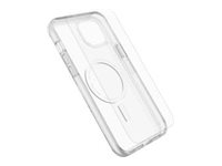 OtterBox Symmetry Series Clear - Coque de protection pour téléphone portable - compatibilité avec MagSafe - clair - avec Protection d'écran en verre de première qualité 78-81260