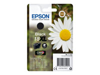 Epson 18XL - 11.5 ml - XL - noir - original - cartouche d'encre - pour Expression Home XP-212, 215, 225, 312, 315, 322, 325, 412, 415, 422, 425 C13T18114012