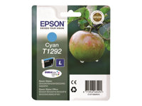 Epson T1292 - Taille L - cyan - original - emballage coque avec alarme radioélectrique/ acoustique - cartouche d'encre - pour Stylus SX230, SX235, SX430, SX438; WorkForce WF-3010, 3520, 3530, 3540, 7015, 7515, 7525 C13T12924022