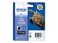 Epson T1575 - 25.9 ml - cyan clair - original - blister - cartouche d'encre - pour Stylus Photo R3000 C13T15754010